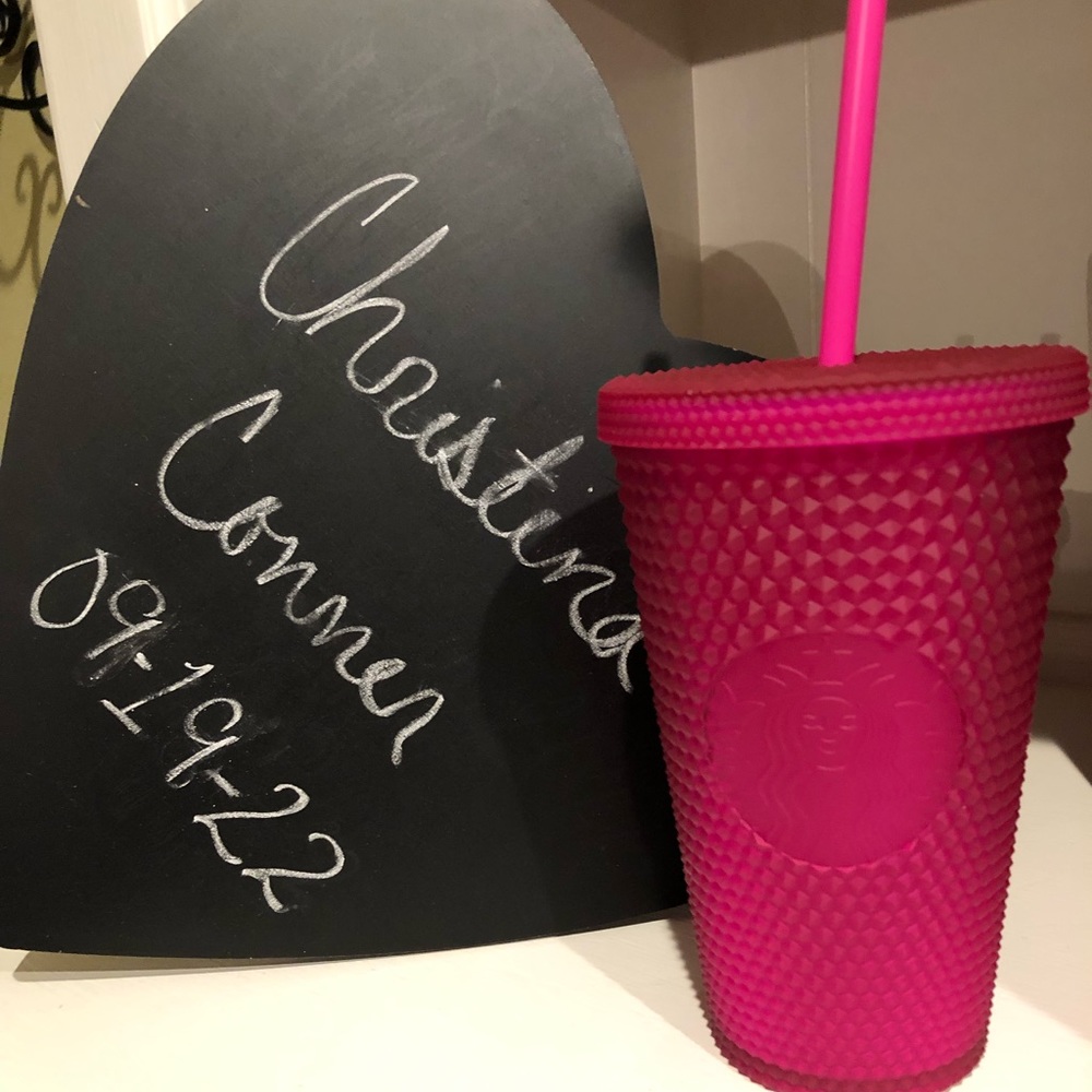 Starbucks grande pink studded